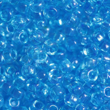 01134 10/0 чешский бисер Preciosa, 50 г, голубой, кристальный сольгель