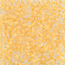 38381 10/0 чеський бісер Preciosa, 50 г, жовтий світлий, кристальний з фарбованим отвором