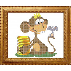 АР 4515 Символ 2016 Грошова мавпочка. Повна скриня. Схема для вишивання бісером