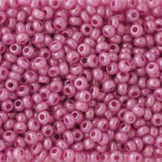 46326 10/0 чеський бісер Preciosa, 50 г, рожевий, непрозорий крейдяний глянцевий перламутровий