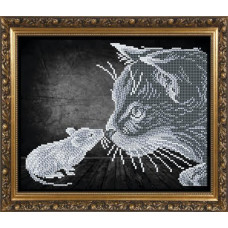 VKA4056 Кішки-мишки. ArtSolo. Схема на тканині для вишивання бісером