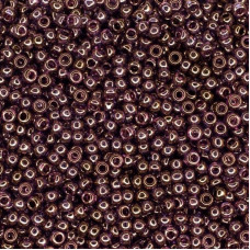 58142 10/0 чеський бісер Preciosa, 50 г, фіолетово-бронзовий, кристальний глянцевий
