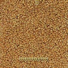 68388 10/0 чеський бісер Preciosa, 50 г, золотий, непрозорий металік