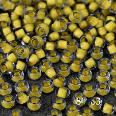 80383 10/0 чеський бісер Preciosa, 50 г, жовтий, кристальний сольгель