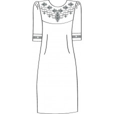 822-14/09 Сукня жіноча (біле) схема 41/42 (розмір 40). Чарівна Мить. Вишиванки