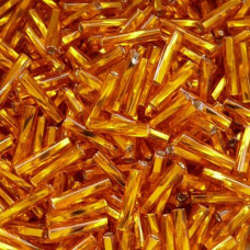 97000 бисер-стеклярус  Preciosa (Чехия) 50 грамм (Оранжевый)