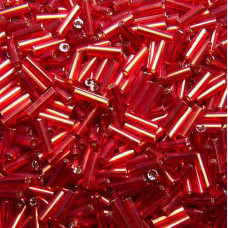 97050 бисер-стеклярус  Preciosa (Чехия) 50 грамм (Красный)