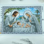 А2Р_106 Virena Заготовка для вишивки бісером - Святе сімейство в сріблі 58x41 см, габардин