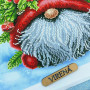 А3Н_577 Virena Заготовка для вишивки бісером - Гном зимовий 36,5x27 см (схема на габардині)