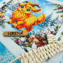 А4Н_621 Virena Заготовка для вишивки бісером - Коза. Символ року 2027 19х23,5 см (схема на габардині)