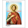 А4Р 103 Ікона Св. Благовірний Князь Олександр Невський. Кольорова. Схема на тканині для вишивання бісером