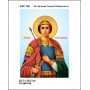 А4Р 108 Ікона Св. Великомученик Георгій Побідоносець. Кольорова. Схема на тканині для вишивання бісером