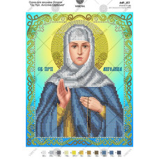 А4Р_157 Св. Прп. Ангеліна Сербська. Virena. Схема на тканині для вишивання бісером