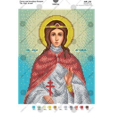 А4Р_172 Св. Мца. Агнія. Virena. Схема на тканині для вишивання бісером
