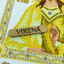 А4Р_678 Virena Заготовка для вишивки бісером та бусинами - Ікона Cв. Вікторія в золоті 19х23,5 см (схема на габардині)