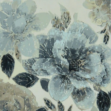 AA020 Голубі квіти, 50х50 см. Strateg. Картина за номерами (Стратег)