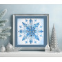 AB-963 Абрис Арт Набір для вишивки бісером - Зимні візерyнки 22x22 см, художнє полотно з малюнком (АВ-963)