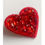 AD-245 Абрис Арт Набір для вишивки бісером - Брошка Серденько 53x47 мм