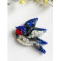 AD-246 Абрис Арт Набір для вишивки бісером - Брошка Пісня лавстівки 66x52 мм