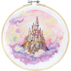 AH-323 Абрис Арт Набір для вишивки рахунковим хрестиком - Повітряне королівство 18x18 см, Aida 14 ct (АН-323)