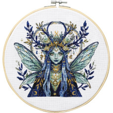 AH-330 Абрис Арт Набір для вишивки рахунковим хрестиком - Ельфійка зоряного лісу 18x17 см, Aida 18 ct (АН-330)