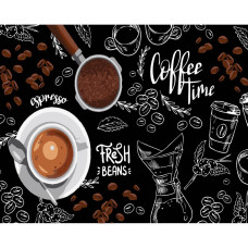 AH1172-12 Strateg Картина за номерами - Час кави 40x50 см (на чорному фоні, Стратег) AH1172-12 Strateg Картина за номерами - Час кави 40x50 см (на чорному фоні, Стратег)