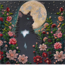 AMB-136 Абрис Арт Набір для вишивки бісером - Не спиться 20x20 см (художній холст) AMB-136 Абрис Арт Набір для вишивки бісером - Не спиться 20x20 см (художній холст)