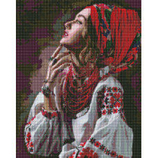 AMC20135 Ideyka Алмазна мозаїка - Квіти-зорі 40х50 см (круглі, без підрамника, Ідейка АМС-20135) ©2kolyory_offical