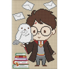 AMC20511 Ideyka Алмазна мозаїка - Harry Potter: Листи для Гаррі, 20x30 см (круглі, без підрамника AMC20511) ©Warner Bros