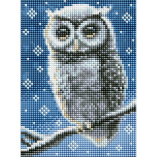 AMM1009 Ideyka Алмазна мозаїка без підрамника - Лісова совушка, 15x20 см (квадратні,повна), (Ідейка AMM1009)