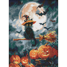 AMO20005 Ideyka Алмазна мозаїка - Маленький чаклун 30х40 см (круглі, на підрамнику, АМО-20005) ©art_selena_ua