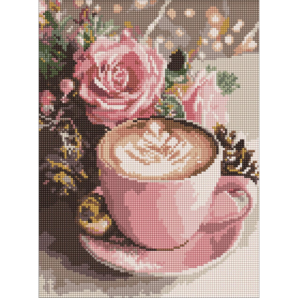 AMO20009 Ideyka Алмазна мозаїка - Новорічне капучино 30х40 см (круглі, на підрамнику, АМО-20009) ©art_selena_ua AMO20009 Ideyka Алмазна мозаїка - Новорічне капучино 30х40 см (круглі, на підрамнику, АМО-20009) ©art_selena_ua