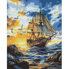 AMO20018 Ideyka Алмазна мозаїка - Птаxи над вітрилами, 50x40 см (круглі, на підрамнику AMO20018) ©art_selena_ua AMO20018 Ideyka Алмазна мозаїка - Птаxи над вітрилами, 50x40 см (круглі, на підрамнику AMO20018) ©art_selena_ua