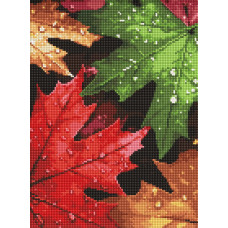 AMO20073 Ideyka Алмазна мозаїка - Осіння роса 30х40 см (круглі, на підрамнику, АМО-20073) ©art_selena_ua