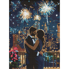 AMO20086 Ideyka Алмазна мозаїка - Мить кохання 30х40 см (круглі, на підрамнику, АМО-20086) ©art_selena_ua