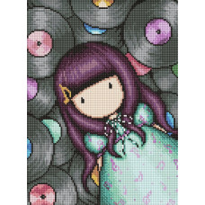 AMO20101 Ideyka Алмазна мозаїка - Gorjuss. Vinyl Dreams 30x40 см (круглі, на підрамнику, AMO20101)