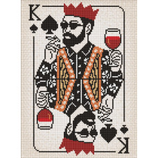 AMO20175 Ideyka Алмазна мозаїка - Карта короля 30х40 см (круглі, на підрамнику, AMO20204) ©art_selena_ua