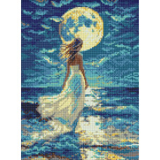 AMO20292 Ideyka Алмазна мозаїка - Дівчина і місяць, 30x40 см (круглі, на підрамнику AMO20292) ©art_selena_ua AMO20292 Ideyka Алмазна мозаїка - Дівчина і місяць, 30x40 см (круглі, на підрамнику AMO20292) ©art_selena_ua