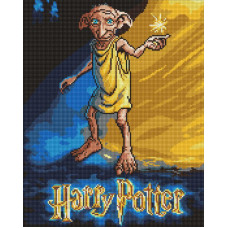 AMO20373 Ideyka Алмазна мозаїка - Harry Potter: Постер з Добі, 40x50 см (круглі, на підрамнику AMO20373)