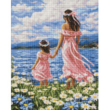 AMO20379 Ideyka Алмазна мозаїка - Мати і дочка, 40x50 см (круглі, на підрамнику AMO20379) ©art_selena_ua AMO20379 Ideyka Алмазна мозаїка - Мати і дочка, 40x50 см (круглі, на підрамнику AMO20379) ©art_selena_ua
