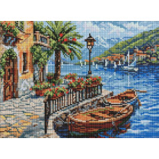AMO20387 Ideyka Алмазна мозаїка - Човен на сонячному березі, 40x30 см (круглі, на підрамнику AMO20387) ©art_selena_ua AMO20387 Ideyka Алмазна мозаїка - Човен на сонячному березі, 40x30 см (круглі, на підрамнику AMO20387) ©art_selena_ua