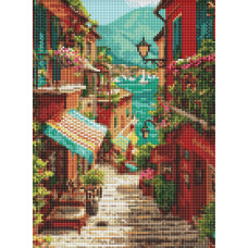 AMO20388 Ideyka Алмазна мозаїка - Сходи до моря, 30x40 см (круглі, на підрамнику AMO20388) ©art_selena_ua AMO20388 Ideyka Алмазна мозаїка - Сходи до моря, 30x40 см (круглі, на підрамнику AMO20388) ©art_selena_ua
