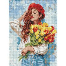 AMO20392 Ideyka Алмазна мозаїка - В ритмі краси, 30x40 см (круглі, на підрамнику AMO20392) ©art_selena_ua