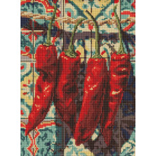 AMO20403 Ideyka Алмазна мозаїка - Натюрморт із перцем, 30x40 см (круглі, на підрамнику AMO20403) ©art_selena_ua