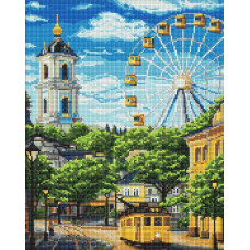 AMO20437 Ideyka Алмазна мозаїка - Колесо і дзвіниця, 40х50 (круглі, на підрамнику AMO20437) ©art_selena_ua AMO20437 Ideyka Алмазна мозаїка - Колесо і дзвіниця, 40х50 (круглі, на підрамнику AMO20437) ©art_selena_ua