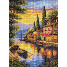AMO20485 Ideyka Алмазна мозаїка - Вечірня пристань, 30x40 см (круглі, на підрамнику AMO20485) ©art_selena_ua AMO20485 Ideyka Алмазна мозаїка - Вечірня пристань, 30x40 см (круглі, на підрамнику AMO20485) ©art_selena_ua