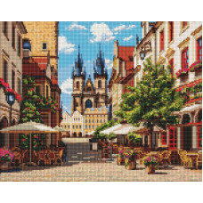 AMO20534 Ideyka Алмазна мозаїка - Празький ранок, 50x40 см (круглі, на підрамнику AMO20534) ©art_selena_ua AMO20534 Ideyka Алмазна мозаїка - Празький ранок, 50x40 см (круглі, на підрамнику AMO20534) ©art_selena_ua