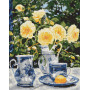 AMO7982 Ideyka Алмазна мозаїка - Елегантне чаювання 40х50 (круглі, на підрамнику, AMO7982) ©art_selena_ua