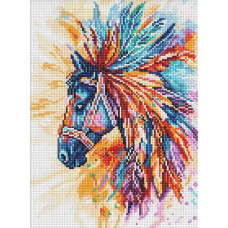 AMO8236 Ideyka Алмазна мозаїка - Яскравий кінь 30х40 см (круглі, на підрамнику, АМО-8236) ©art_selena_ua AMO8236 Ideyka Алмазна мозаїка - Яскравий кінь 30х40 см (круглі, на підрамнику, АМО-8236) ©art_selena_ua