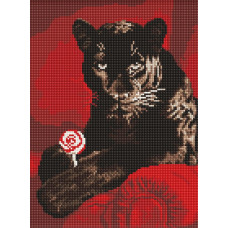 AMO8291 Ideyka Алмазна мозаїка - Солодкий погляд 30х40 см (круглі, на підрамнику, АМО-8291) ©art_selena_ua